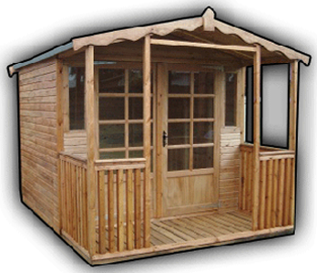 Classic summer house with veranda